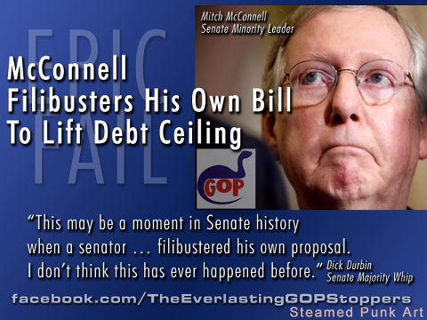 McConnell filibusters his own bill
