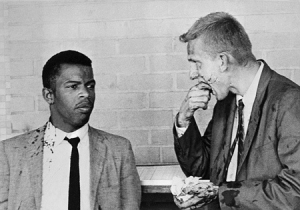 Freedom Riders-John Lewis and Jim Zwerg after one beating during the 1961 Freedom Rides