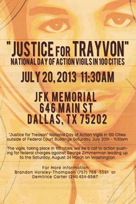 National Day of Action- Justice for Trayvon Martin