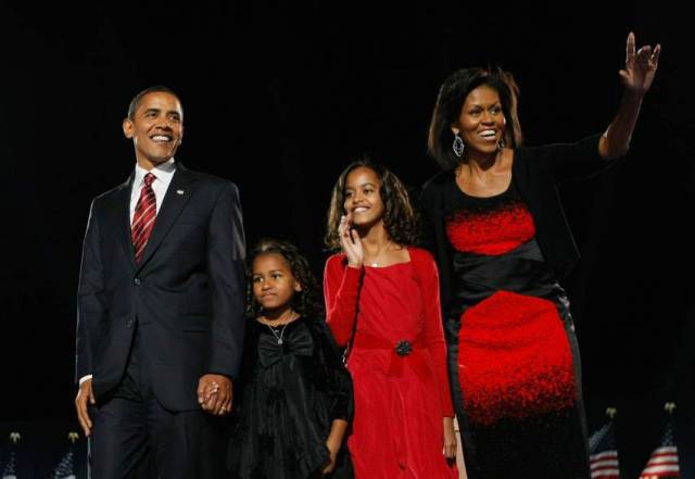 obama family election night 2008 _new first family