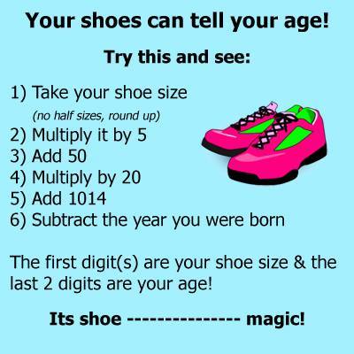 shoes tell your age