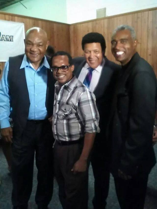 Dee Boggy and his daddy Chubby Checker.